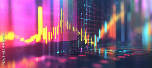 Abstract stock chart