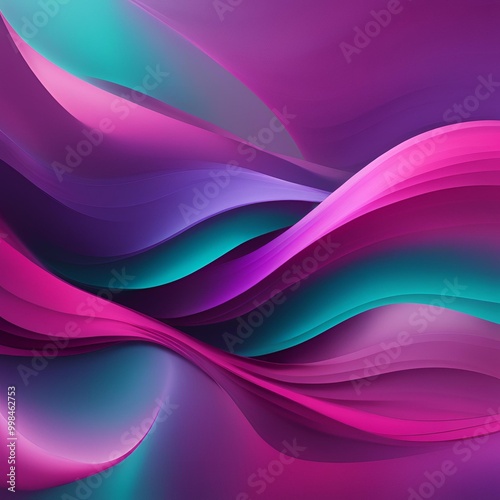Simple color blending gradient from teal to violet to magenta

