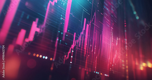 Abstract stock chart