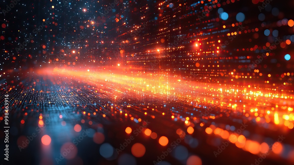 Fototapeta premium The abstract digital online technology background emphasizes business and tech workflows with a modern design.