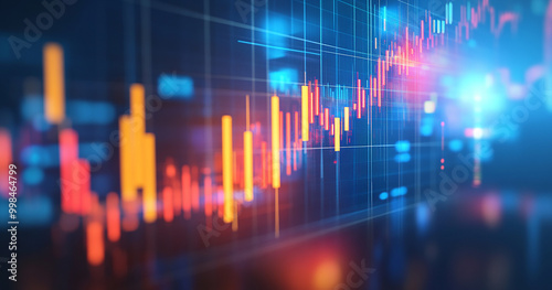 Abstract stock chart