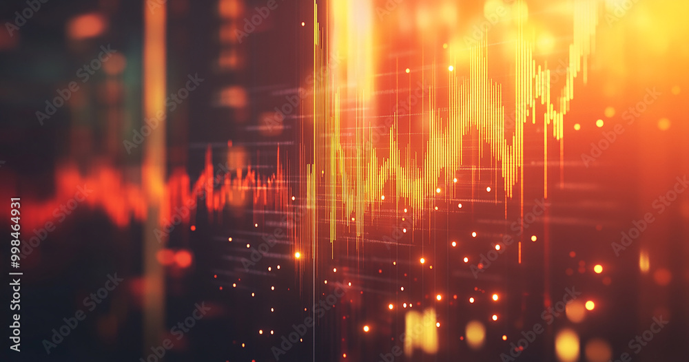 Fototapeta premium Abstract stock chart