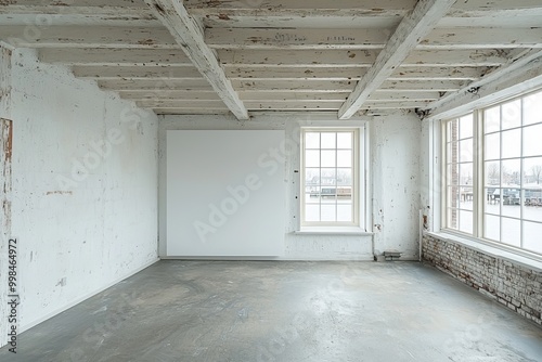 Room with large windows and natural light