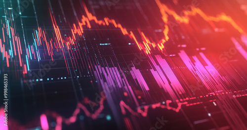 Abstract stock chart