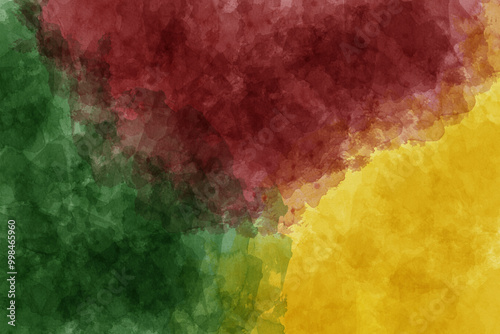 Juneteenth background with watercolor stroke. Vector illustration. Black History Month background.