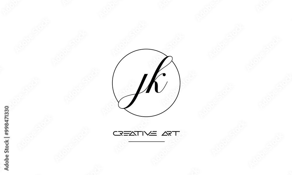 JK, KJ, J, K abstract letters logo monogram JK, KJ, J, K abstract letters logo monogram