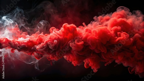 Red smoke rising , red, smoke, rising, abstract, background, artistic, vibrant, colorful, dynamic, movement, billowing