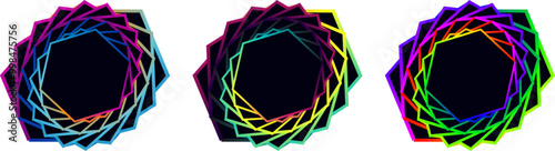 Vector 3D abstract background with paper cut shapes. Colorful carving art, 3D abstract love frame, love, abstract wave line
