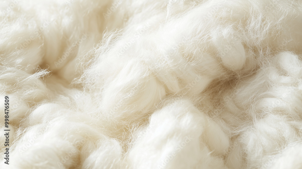 Soft and Fluffy Cotton Fibers Close Up Soft and Fluffy Cotton Fibers Close Up