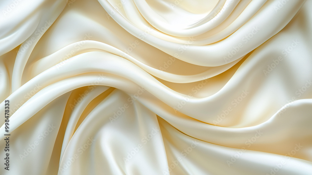 Soft Ivory Silk Fabric with Gentle Diffuse Light Soft Ivory Silk Fabric with Gentle Diffuse Light