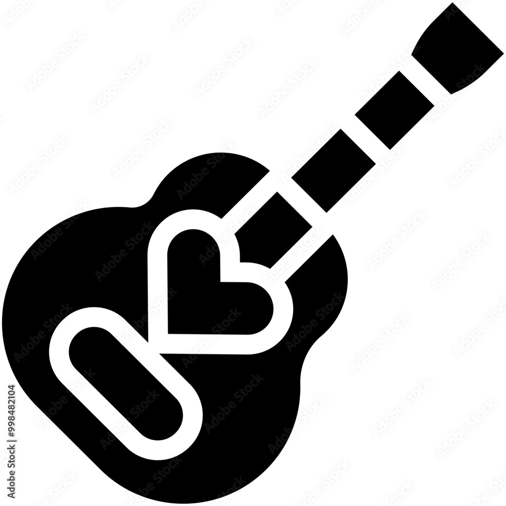 Vector Icon Guitar, Musical Instrument, Acoustic, Guitar, Love Vector Icon Guitar, Musical Instrument, Acoustic, Guitar, Love