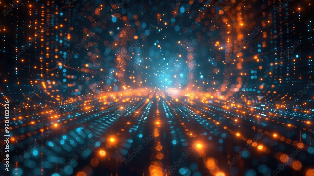 Obraz premium digital technology background