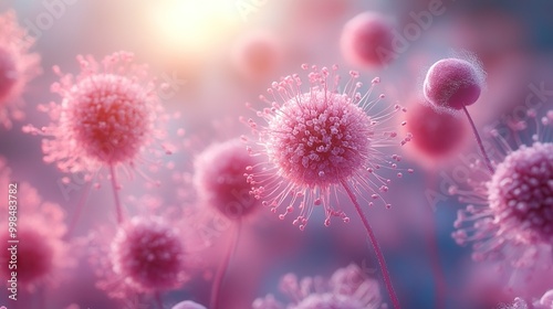 Delicate Pink Flowers: Close-up Macro Photography