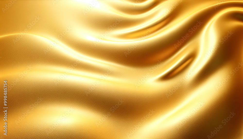 A gold fabric with a shiny texture A gold fabric with a shiny texture