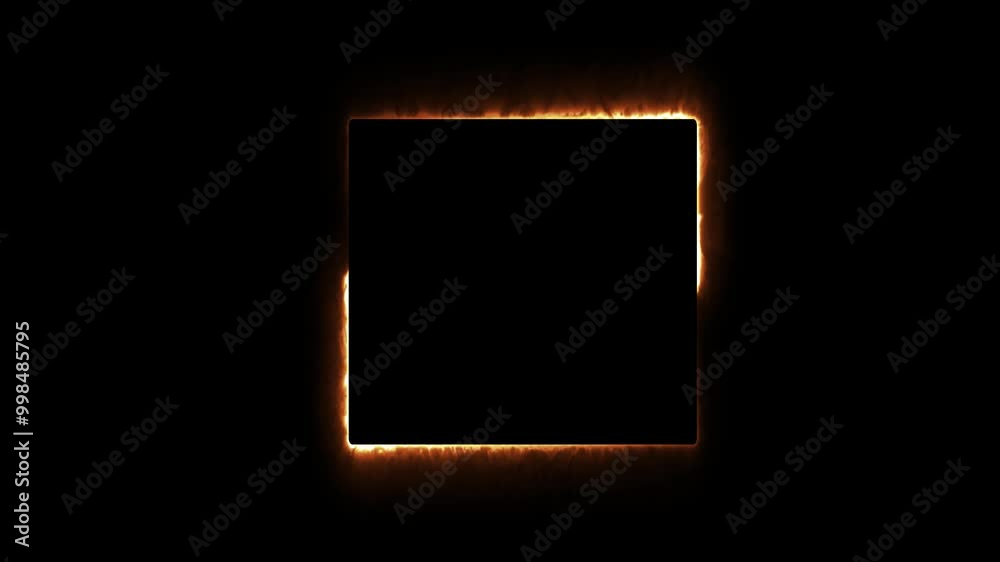 Abstract Neon Geometric Shape Line Border Frame Animation. Abstract Neon Geometric Shape Line Border Frame Animation.