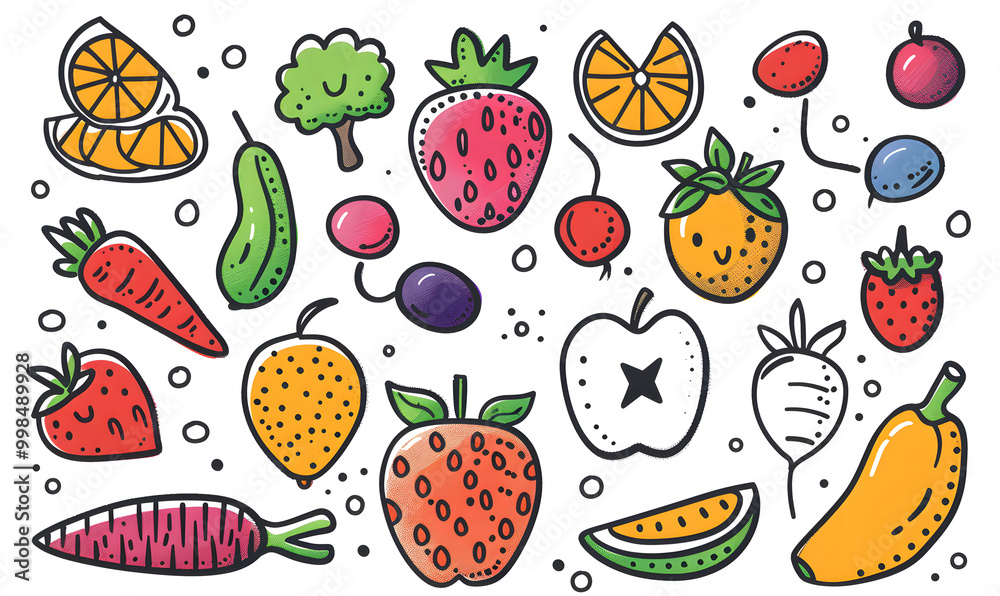 vegetable and fruits photo or illustrator on white background vegetable and fruits photo or illustrator on white background