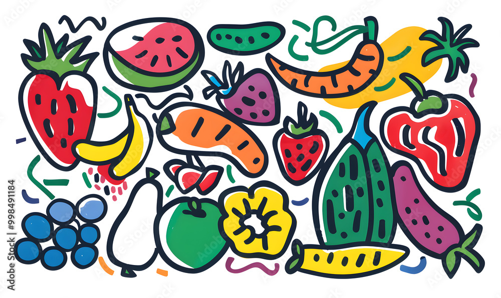 vegetable and fruits photo or illustrator on white background vegetable and fruits photo or illustrator on white background