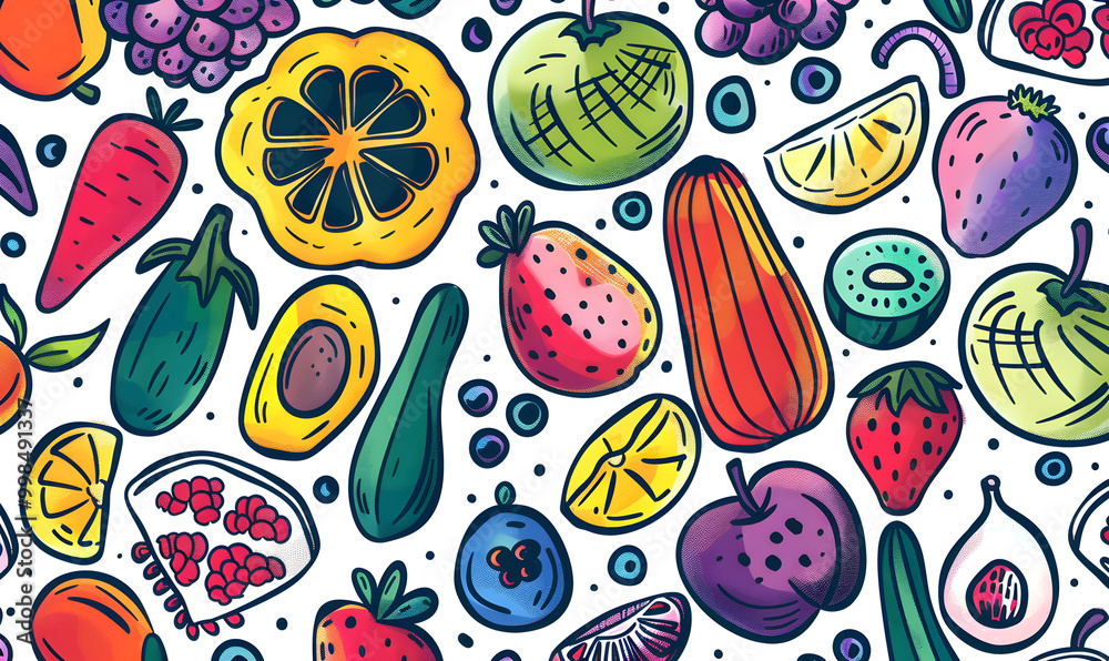 vegetable and fruits photo or illustrator on white background vegetable and fruits photo or illustrator on white background