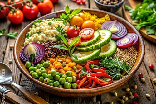 Healthy Vegan Meals and Fresh Organic Produce for Wellness Lifestyle