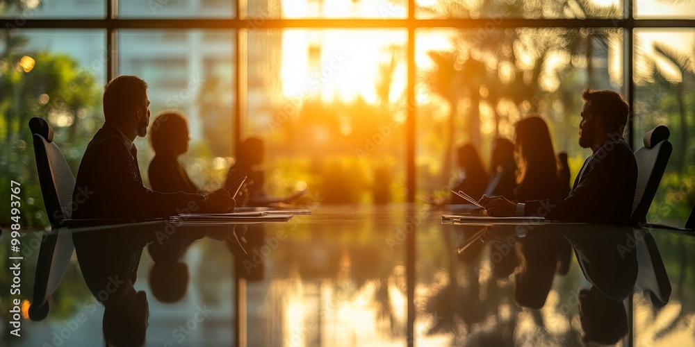 custom made wallpaper toronto digitalLawyer collaborating with colleagues at a large conference table, office ambiance softly blurred, bright overhead lighting enhancing focus