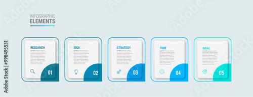 Steps infographic design template