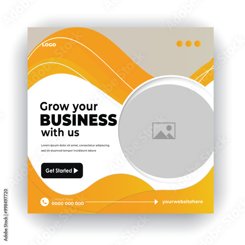 Digital business marketing social media post & web banner corporate business marketing
social media post and web design template