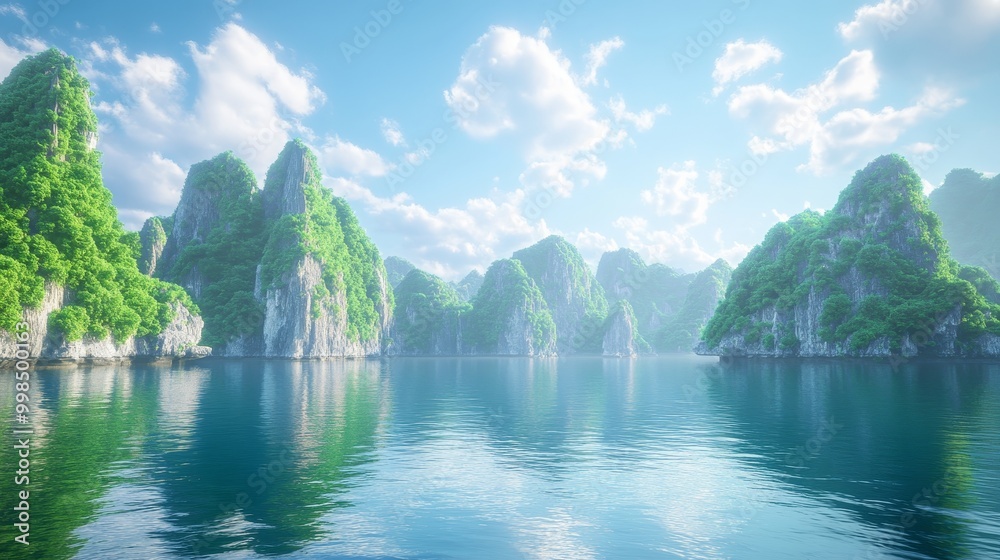 A beautiful lake in the mountains HD wallpaper in 8K A beautiful lake in the mountains HD wallpaper in 8K