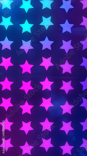 portrait beautiful blue and purple gradient stars electronic neon ray energy abstract, abstract technology looping background