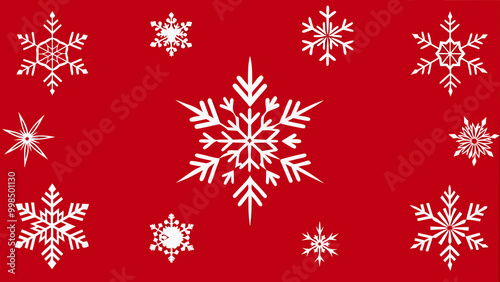 snowflake, pattern background intricate, white snow, Blank Space in Center for Text