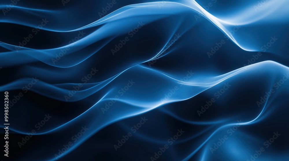 A serene image of blue ethereal flowing lines and waves creating a calming and tranquil atmosphere. A serene image of blue ethereal flowing lines and waves creating a calming and tranquil atmosphere.