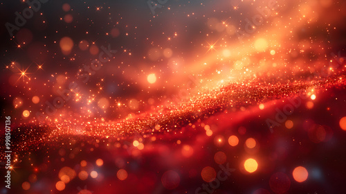 Mesmerizing Red Bokeh Lights - Abstract Background for Creative Design