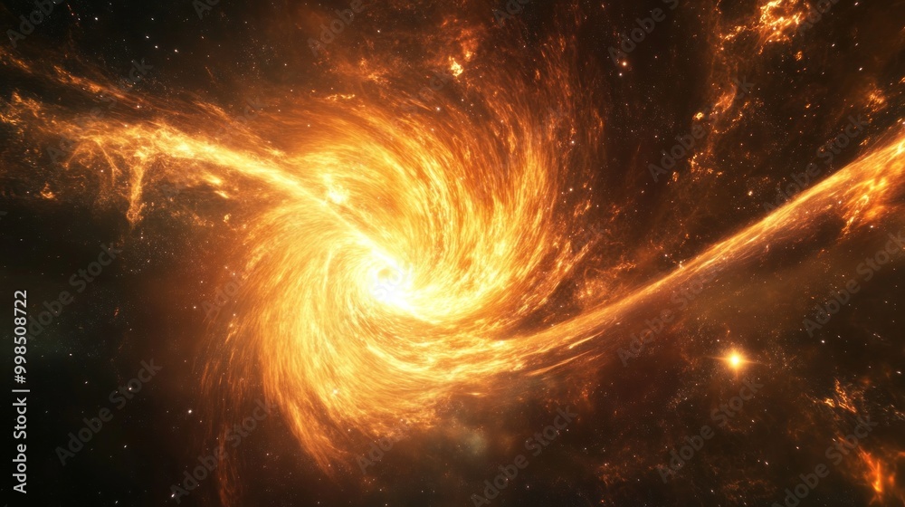 Fiery Cosmic Vortex