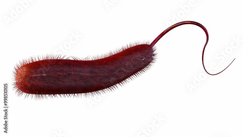 Εκτύπωση καμβά 3d rendering of Shewanella are rod-shaped bacteria found in marine environments,