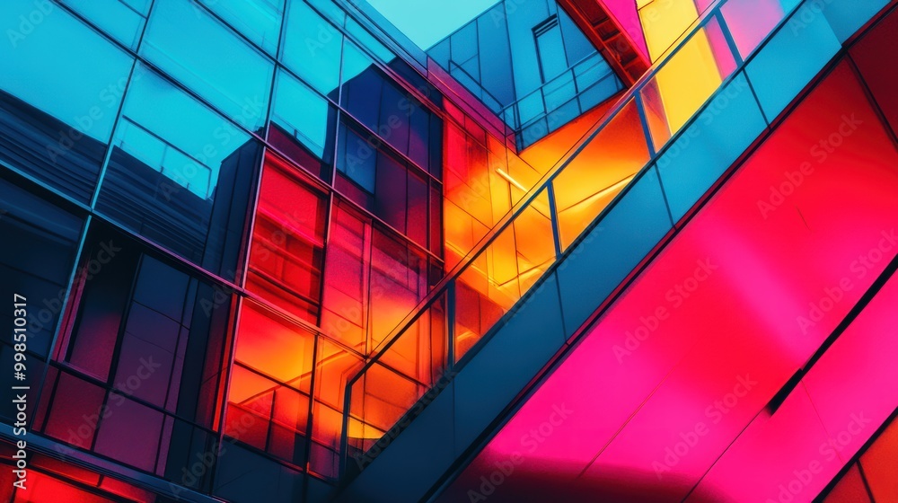 Colorful Glass Facade Colorful Glass Facade