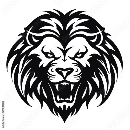 Lion Silhouette Vector Art for Nature and Wildlife Projects