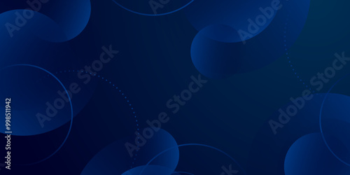 Modern dark blue gradient abstract background in blue background. Colorful geometric background. Fluid shapes composition. Modern vibrant imac color. Vector illustration with corporate and business.