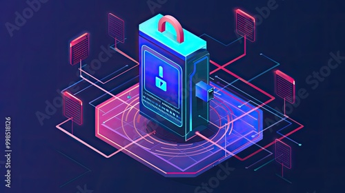 Cyber ​​security and data protection, internet network security