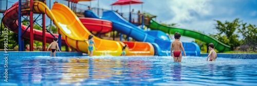 Colorful Water Park Fun