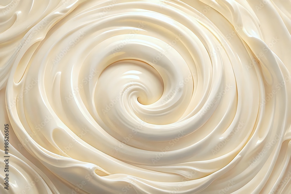 Swirling Creamy Texture Delicious Nature Inspired Culinary Art Swirling Creamy Texture Delicious Nature Inspired Culinary Art