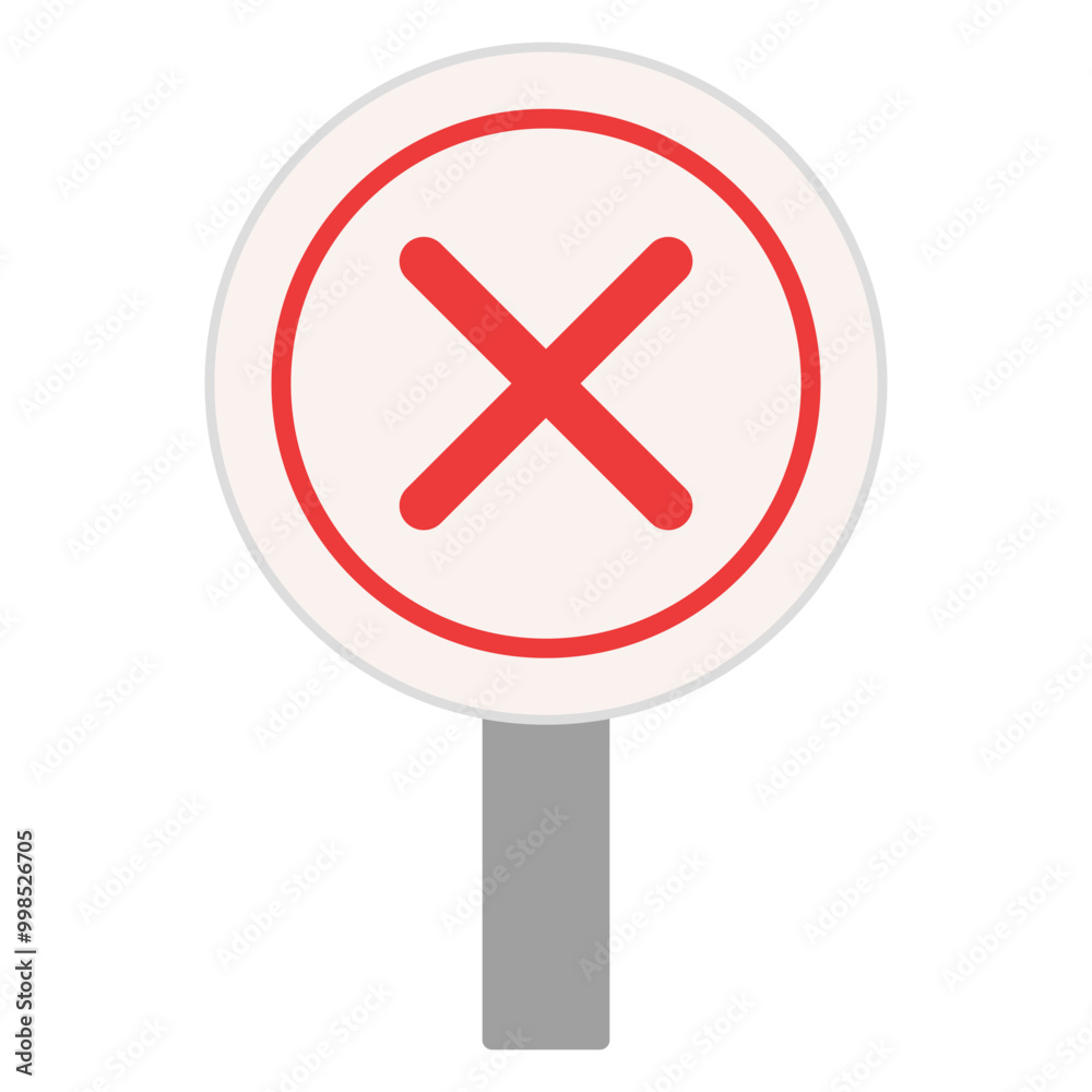 Obraz premium x sign board 