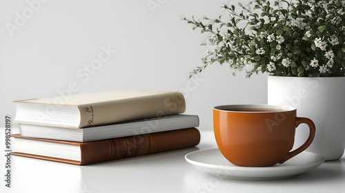 Soothing Self Care Essentials Arranged on a Clean White Tabletop