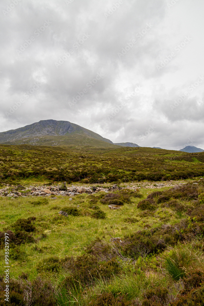 Hiking route across Carn Eighe, Glen Affric Scottish highlands Hiking route across Carn Eighe, Glen Affric Scottish highlands