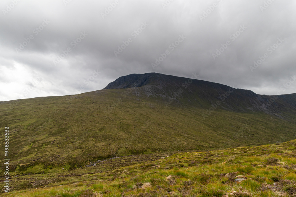 Hiking route across Carn Eighe, Glen Affric Scottish highlands Hiking route across Carn Eighe, Glen Affric Scottish highlands