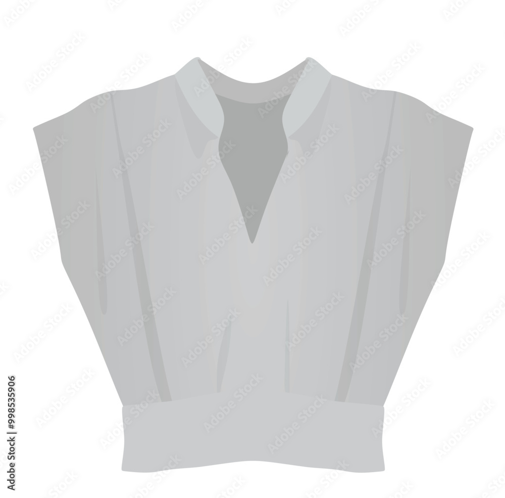 Sleeveless crop t shirt. vector Sleeveless crop t shirt. vector