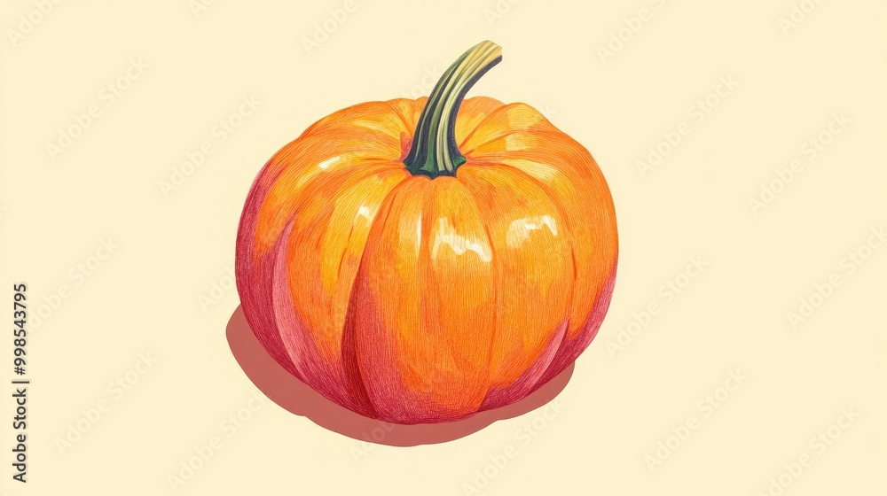 Pumpkin illustration flat design top view Halloween theme cartoon drawing colored pastel Pumpkin illustration flat design top view Halloween theme cartoon drawing colored pastel