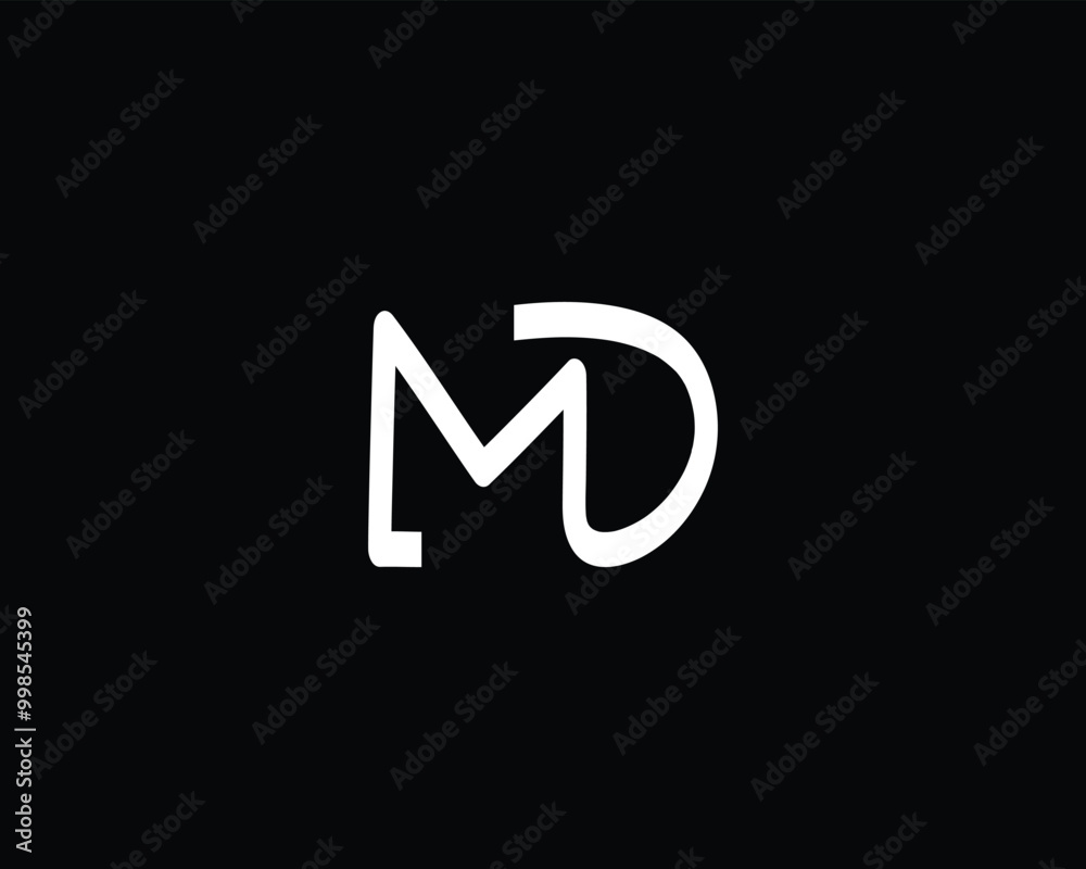 creative MD logo design template creative MD logo design template