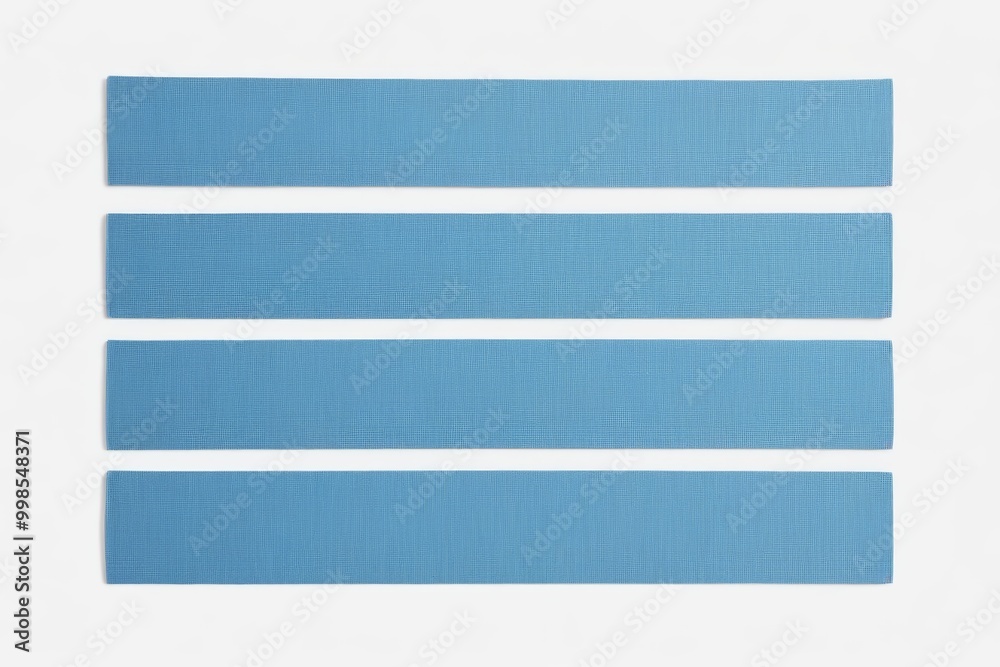 arafed blue strips of paper on a white surface arafed blue strips of paper on a white surface
