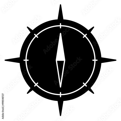 Compass for navigation symbol icon