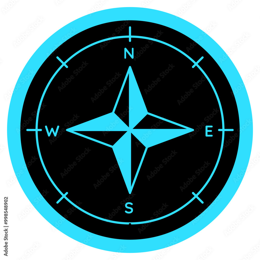 Compass for navigation symbol icon Compass for navigation symbol icon