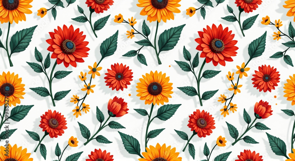 seamless pattern with flowers seamless pattern with flowers